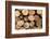 Log Wood Texture Backgrounds-photosoup-Framed Photographic Print