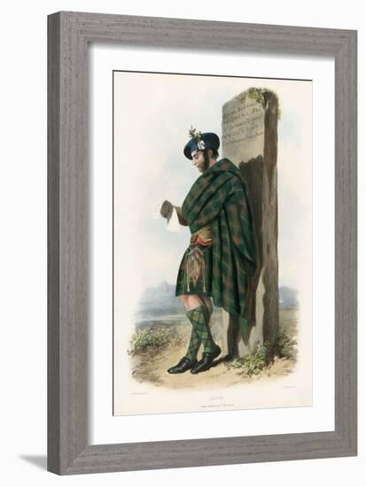 Logan , from the Clans of the Scottish Highlands, Pub.1845 (Colour Litho)-Robert Ronald McIan-Framed Giclee Print