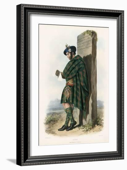 Logan , from the Clans of the Scottish Highlands, Pub.1845 (Colour Litho)-Robert Ronald McIan-Framed Giclee Print