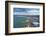 Logan Park, Forsyth Barr Stadium, and Otago Harbor, Dunedin, South Island, New Zealand, aerial-David Wall-Framed Photographic Print