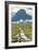 Logan Pass - Glacier National Park, Montana-Lantern Press-Framed Art Print