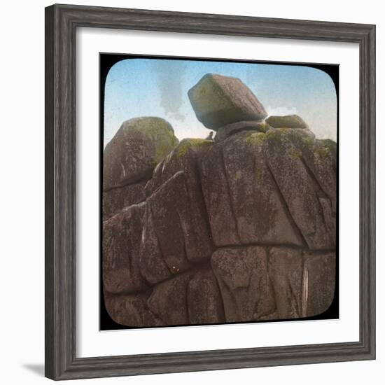 Logan Rock, Near Treen, Cornwall, Late 19th or Early 20th Century-null-Framed Giclee Print