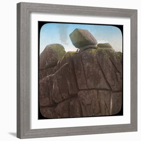 Logan Rock, Near Treen, Cornwall, Late 19th or Early 20th Century-null-Framed Giclee Print