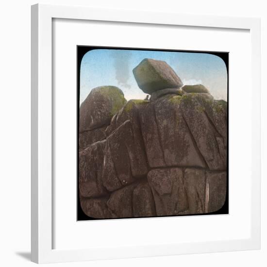 Logan Rock, Near Treen, Cornwall, Late 19th or Early 20th Century-null-Framed Giclee Print