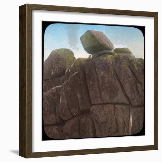 Logan Rock, Near Treen, Cornwall, Late 19th or Early 20th Century-null-Framed Giclee Print