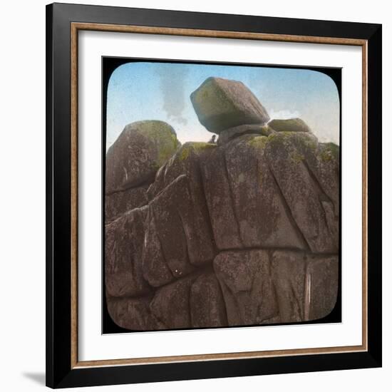 Logan Rock, Near Treen, Cornwall, Late 19th or Early 20th Century-null-Framed Giclee Print