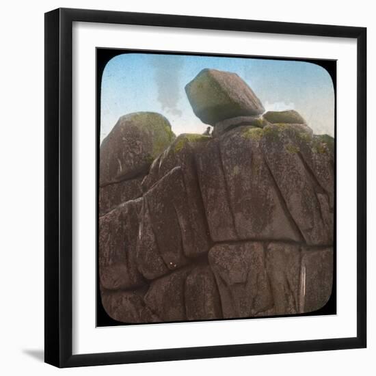 Logan Rock, Near Treen, Cornwall, Late 19th or Early 20th Century-null-Framed Giclee Print