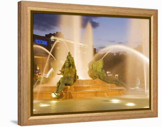 Logan Square Fountain, Parkway Museum District, Philadelphia, Pennsylvania-Richard Cummins-Framed Premier Image Canvas