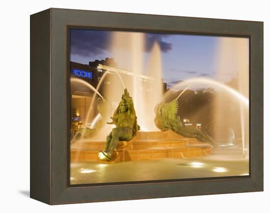 Logan Square Fountain, Parkway Museum District, Philadelphia, Pennsylvania-Richard Cummins-Framed Premier Image Canvas