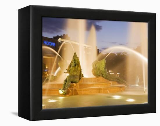 Logan Square Fountain, Parkway Museum District, Philadelphia, Pennsylvania-Richard Cummins-Framed Premier Image Canvas