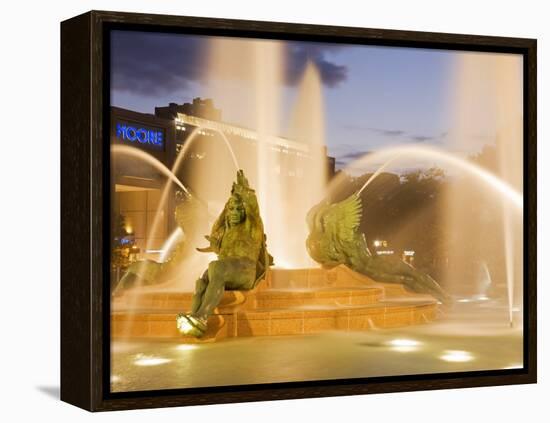 Logan Square Fountain, Parkway Museum District, Philadelphia, Pennsylvania-Richard Cummins-Framed Premier Image Canvas