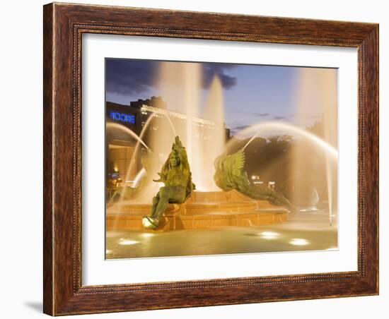 Logan Square Fountain, Parkway Museum District, Philadelphia, Pennsylvania-Richard Cummins-Framed Photographic Print