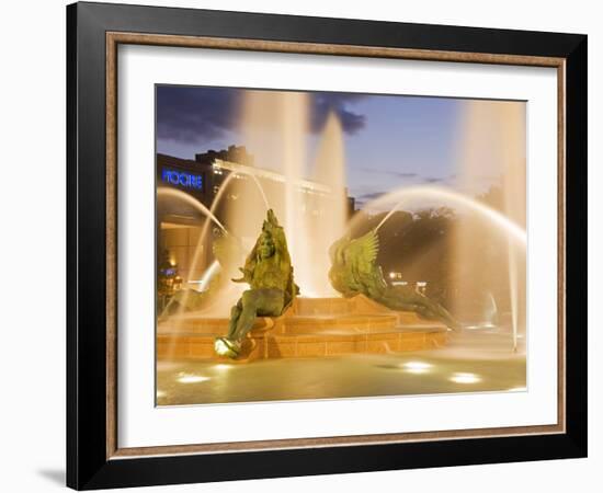 Logan Square Fountain, Parkway Museum District, Philadelphia, Pennsylvania-Richard Cummins-Framed Photographic Print