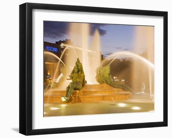 Logan Square Fountain, Parkway Museum District, Philadelphia, Pennsylvania-Richard Cummins-Framed Photographic Print