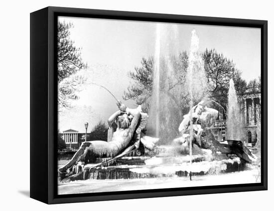 Logan Square, Frozen in Time, Philadelphia, Pennsylvania-null-Framed Stretched Canvas