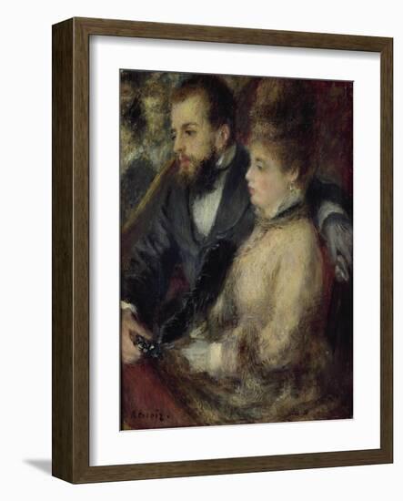 Loge, 1873-Pierre-Auguste Renoir-Framed Giclee Print