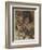 Loge and Alberich-Arthur Rackham-Framed Art Print