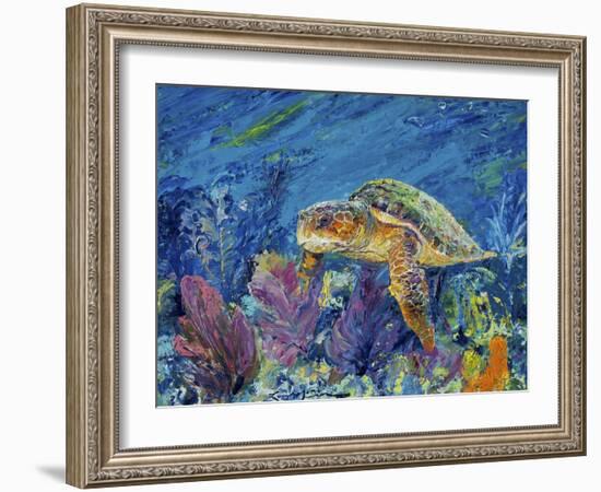 Loggerhead Turtle-Lucy P. McTier-Framed Giclee Print