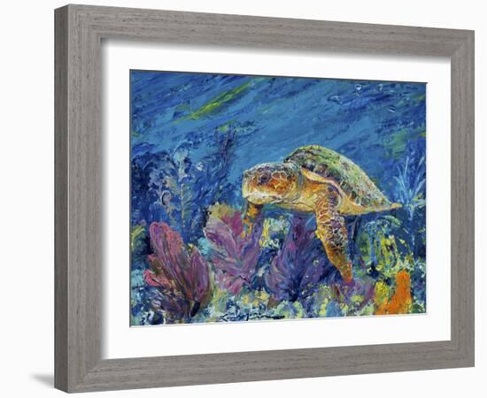 Loggerhead Turtle-Lucy P. McTier-Framed Giclee Print