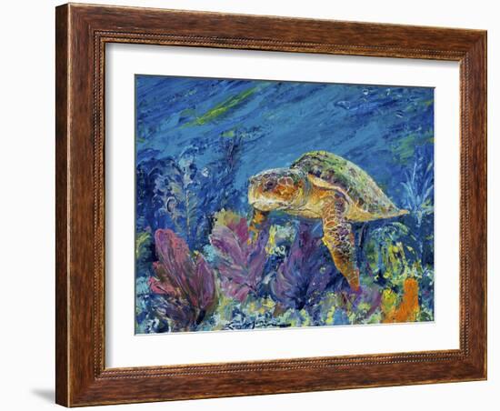 Loggerhead Turtle-Lucy P. McTier-Framed Giclee Print