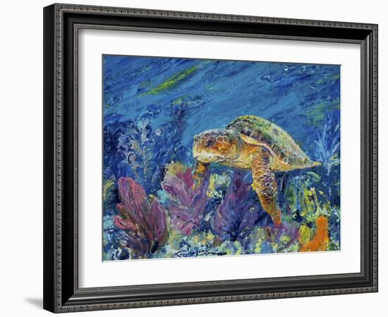 Loggerhead Turtle-Lucy P. McTier-Framed Giclee Print