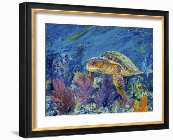 Loggerhead Turtle-Lucy P. McTier-Framed Giclee Print