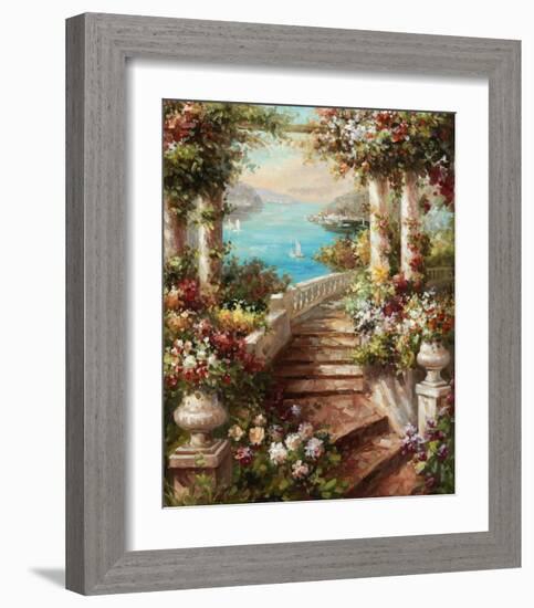 Loggia Fiori-Axiano-Framed Art Print