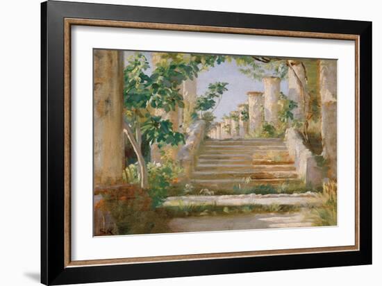 Loggia in Ravello-Peter Severin Kroyer-Framed Giclee Print