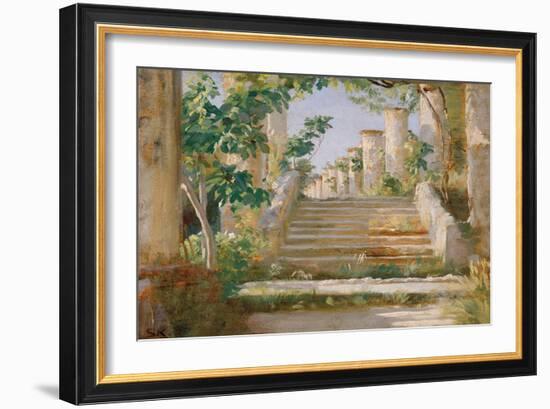 Loggia in Ravello-Peter Severin Kroyer-Framed Giclee Print