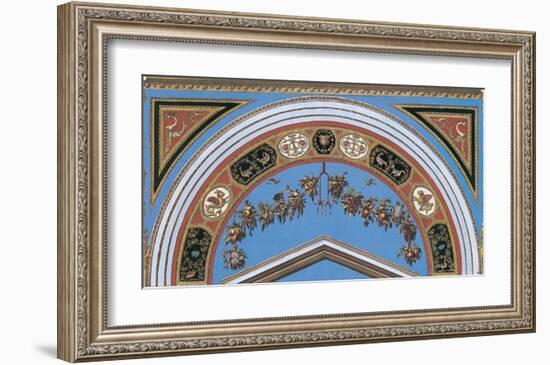 Loggia in the Vatican I (detail)-Raphael-Framed Art Print