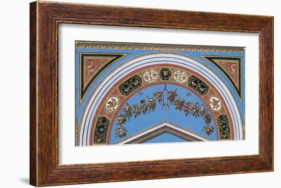 Loggia in the Vatican I (detail)-Raphael-Framed Art Print