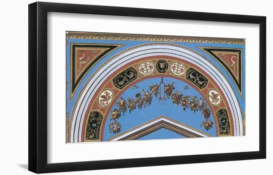 Loggia in the Vatican I (detail)-Raphael-Framed Art Print