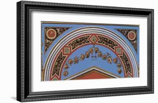 Loggia in the Vatican II (detail)-Raphael-Framed Art Print