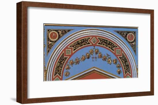 Loggia in the Vatican II (detail)-Raphael-Framed Art Print