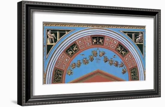 Loggia in the Vatican III (detail)-Raphael-Framed Art Print