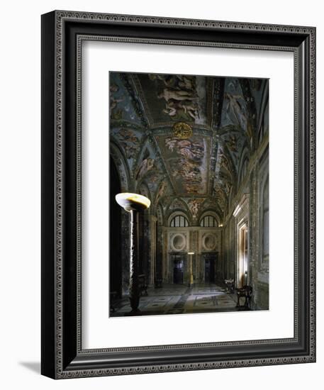 Loggia of Cupid and Psyche with Fresco Cycle Stories of Cupid and Psyche-Raffaello Sanzio-Framed Giclee Print