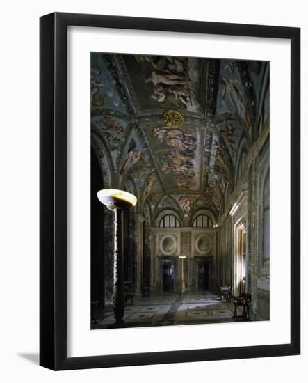 Loggia of Cupid and Psyche with Fresco Cycle Stories of Cupid and Psyche-Raffaello Sanzio-Framed Giclee Print