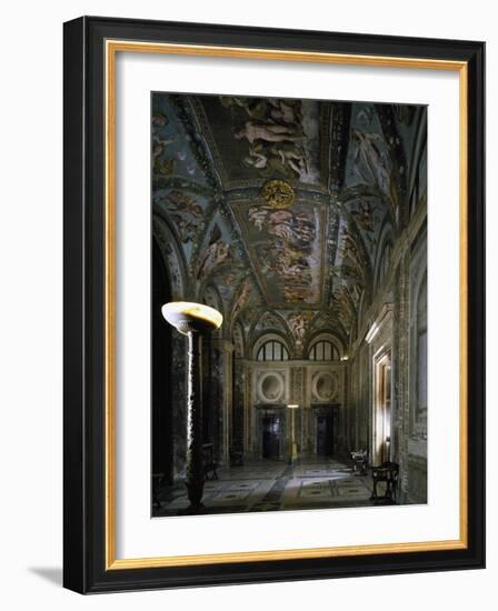 Loggia of Cupid and Psyche with Fresco Cycle Stories of Cupid and Psyche-Raffaello Sanzio-Framed Giclee Print