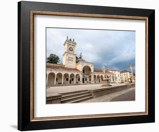 Loggia of San Giovanni with clock tower, Piazza della Liberta, Udine, Friuli Venezia Giulia, Italy-Jean Brooks-Framed Photographic Print