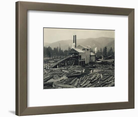 Logging Mill, Circa 1929-Asahel Curtis-Framed Premium Giclee Print