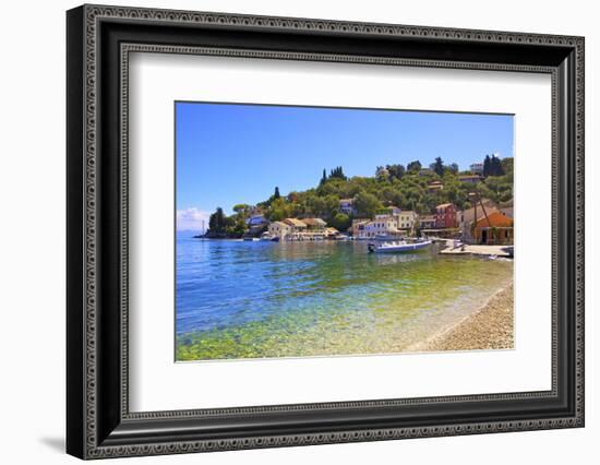 Loggos Harbour, Paxos, the Ionian Islands, Greek Islands, Greece, Europe-Neil Farrin-Framed Photographic Print