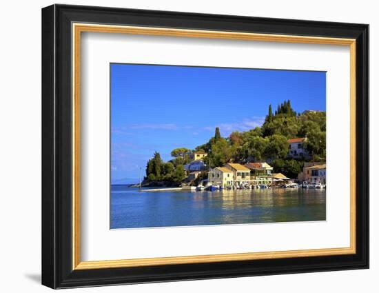Loggos Harbour, Paxos, the Ionian Islands, Greek Islands, Greece, Europe-Neil Farrin-Framed Photographic Print