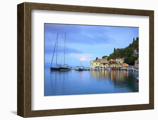 Loggos Harbour, Paxos, the Ionian Islands, Greek Islands, Greece, Europe-Neil Farrin-Framed Photographic Print