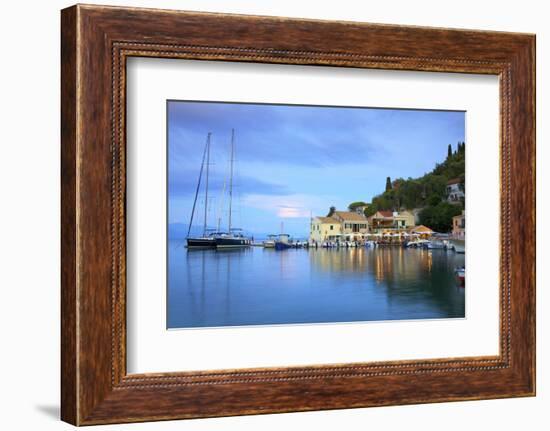 Loggos Harbour, Paxos, the Ionian Islands, Greek Islands, Greece, Europe-Neil Farrin-Framed Photographic Print