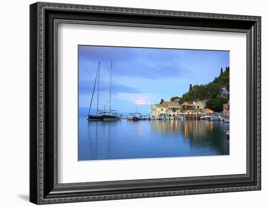 Loggos Harbour, Paxos, the Ionian Islands, Greek Islands, Greece, Europe-Neil Farrin-Framed Photographic Print