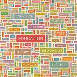Education Word Collage-Login-Art Print