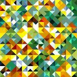Colorful Pixels Mosaic. Abstract Background. Polygonal Vector Illustration.-Login-Art Print