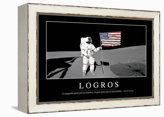 Logros. Cita Inspiradora Y Póster Motivacional-null-Framed Premier Image Canvas