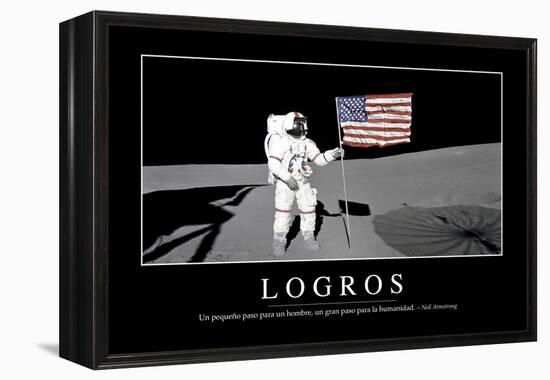 Logros. Cita Inspiradora Y Póster Motivacional-null-Framed Premier Image Canvas