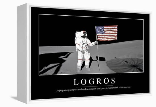 Logros. Cita Inspiradora Y Póster Motivacional-null-Framed Premier Image Canvas